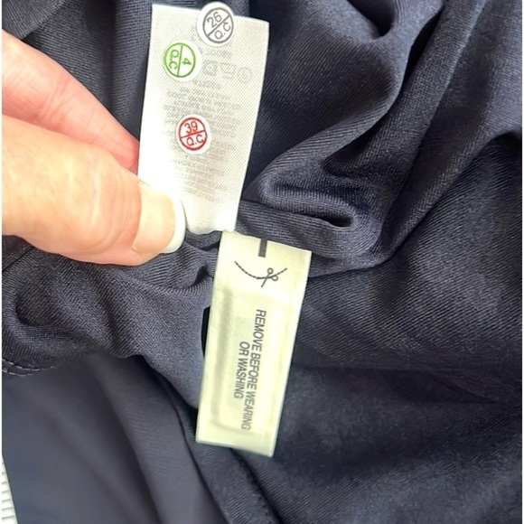 NWT,Ann Taylor,NAVY (Sold-Out On-Line),Lace-Up,Side-Tie,Jersey Dress,Size XL - Picture 7 of 12